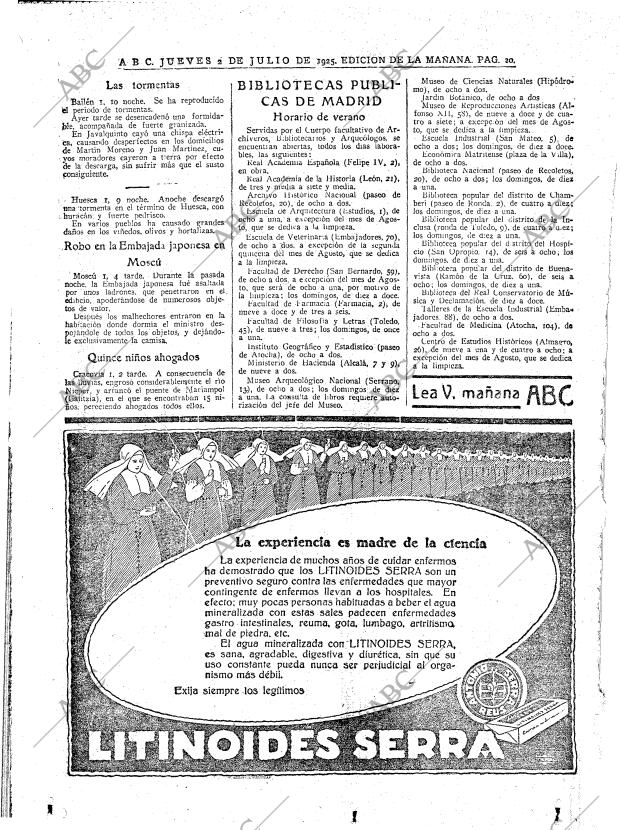 ABC MADRID 02-07-1925 página 20