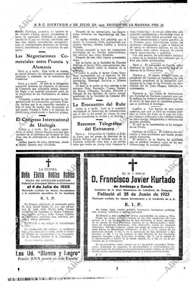 ABC MADRID 05-07-1925 página 38