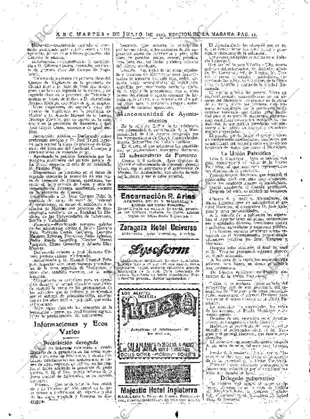 ABC MADRID 07-07-1925 página 12
