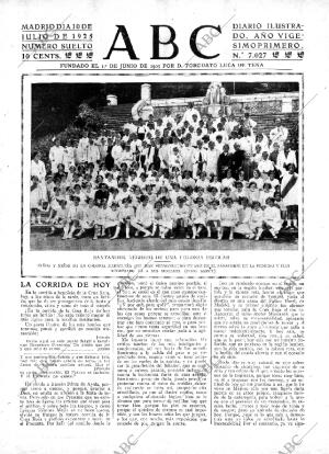 ABC MADRID 10-07-1925 página 1