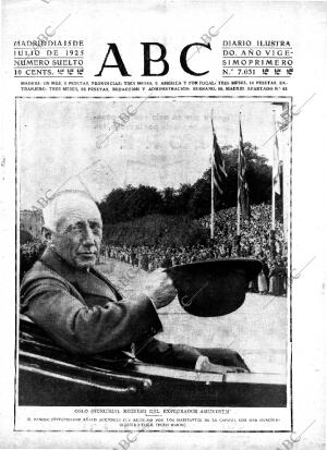 ABC MADRID 15-07-1925 página 1