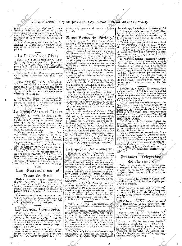 ABC MADRID 15-07-1925 página 23