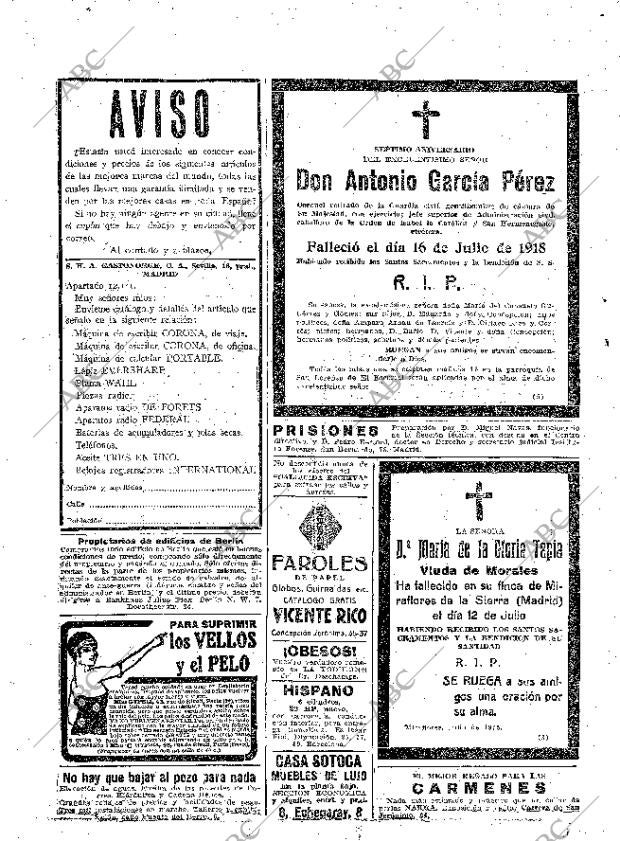 ABC MADRID 15-07-1925 página 28