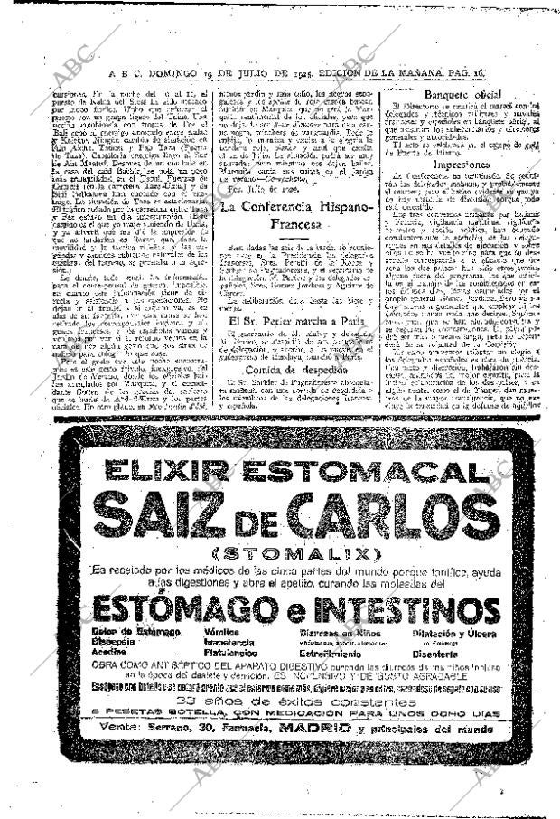 ABC MADRID 19-07-1925 página 16