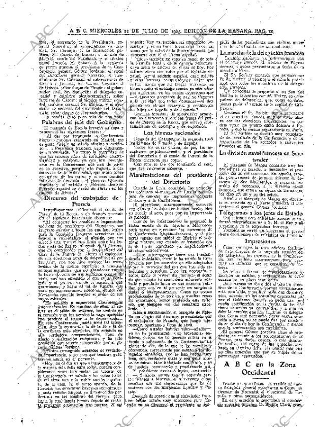 ABC MADRID 22-07-1925 página 10