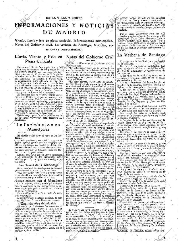 ABC MADRID 22-07-1925 página 15