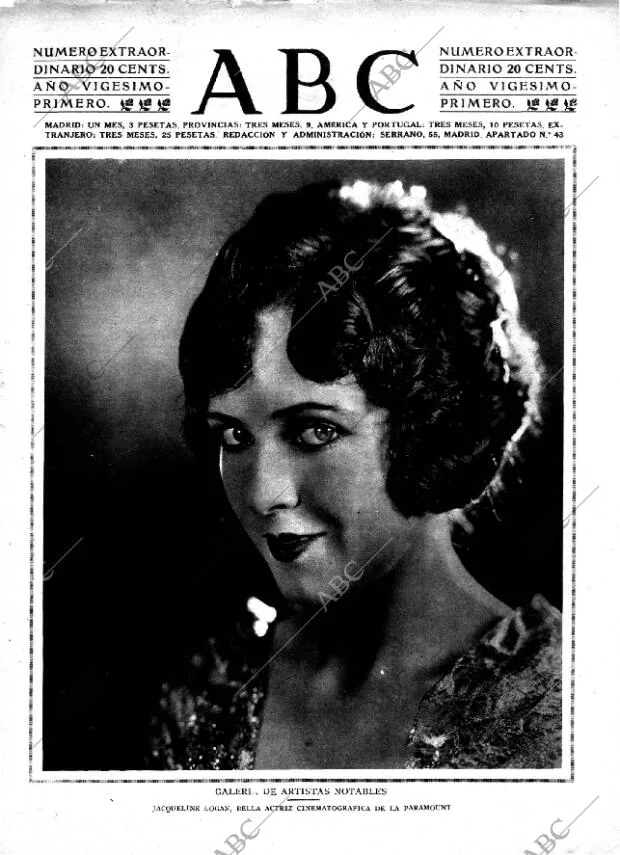 ABC MADRID 26-07-1925 página 1