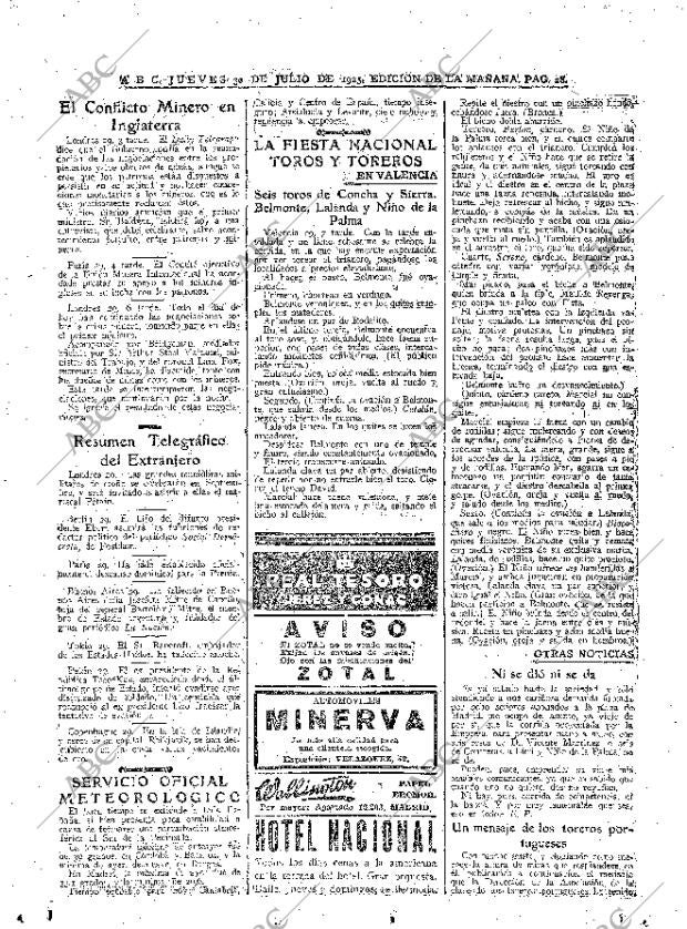 ABC MADRID 30-07-1925 página 28