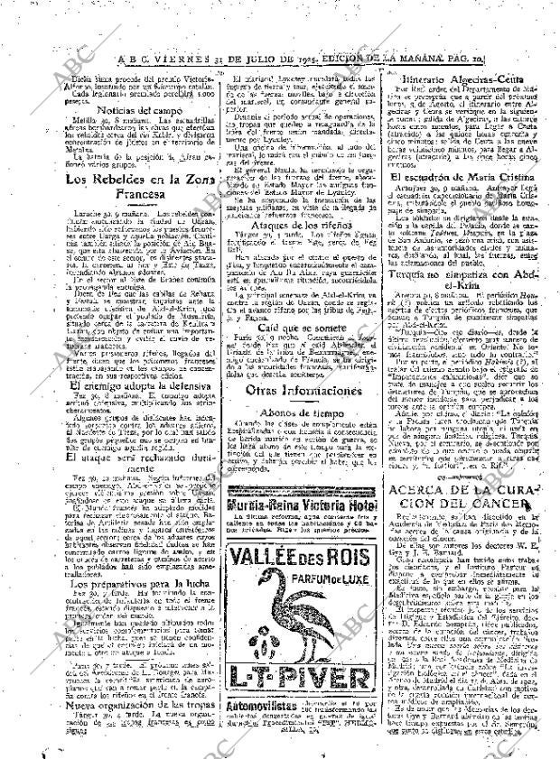 ABC MADRID 31-07-1925 página 10