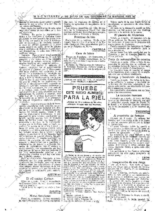 ABC MADRID 31-07-1925 página 22