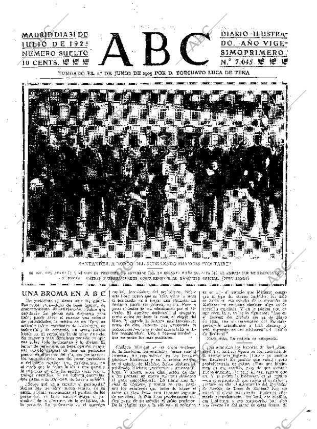 ABC MADRID 31-07-1925 página 3
