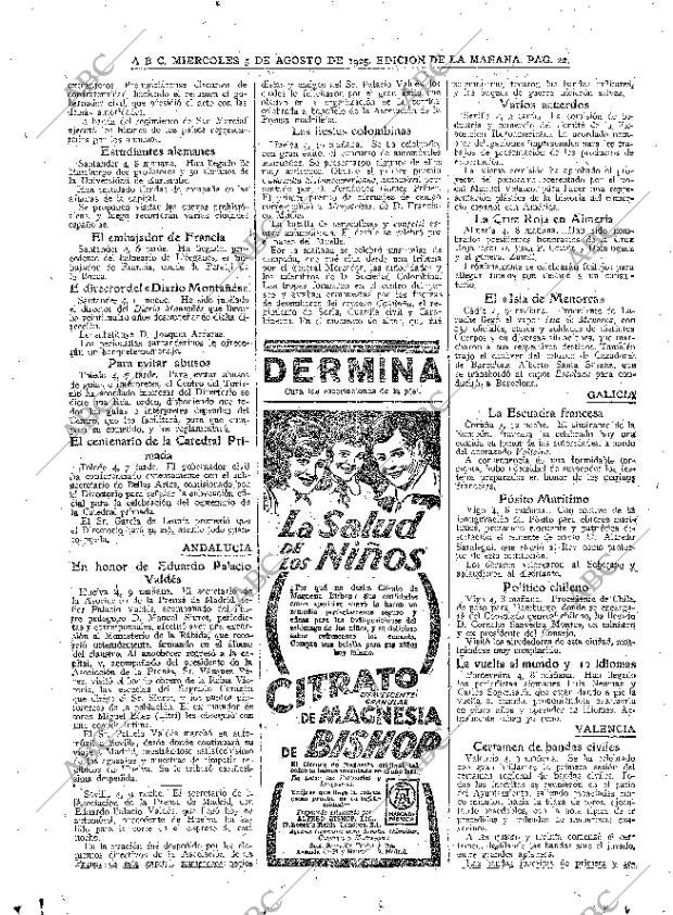 ABC MADRID 05-08-1925 página 22
