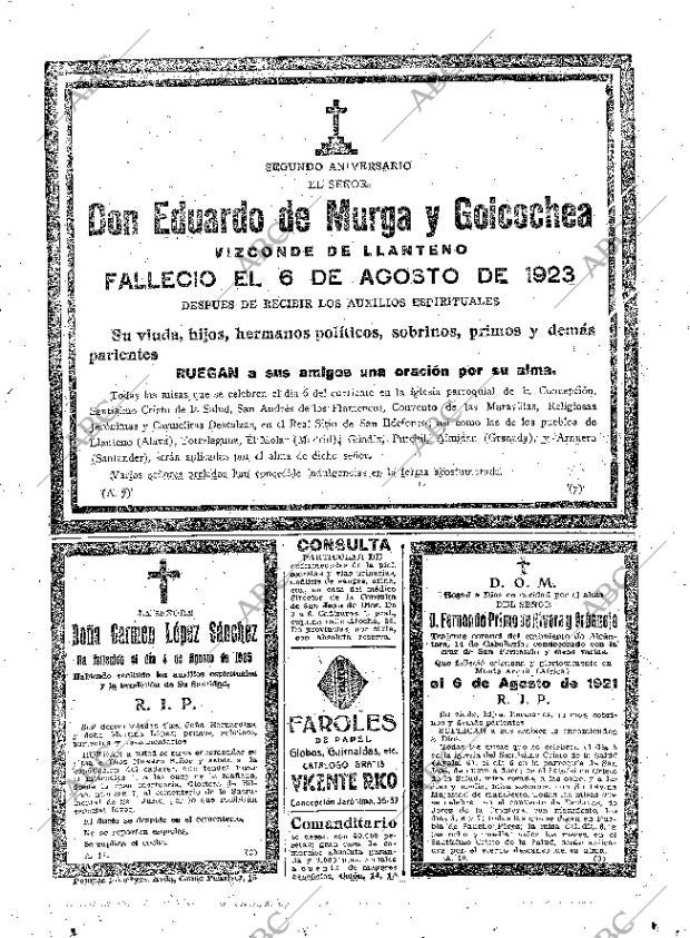 ABC MADRID 05-08-1925 página 27