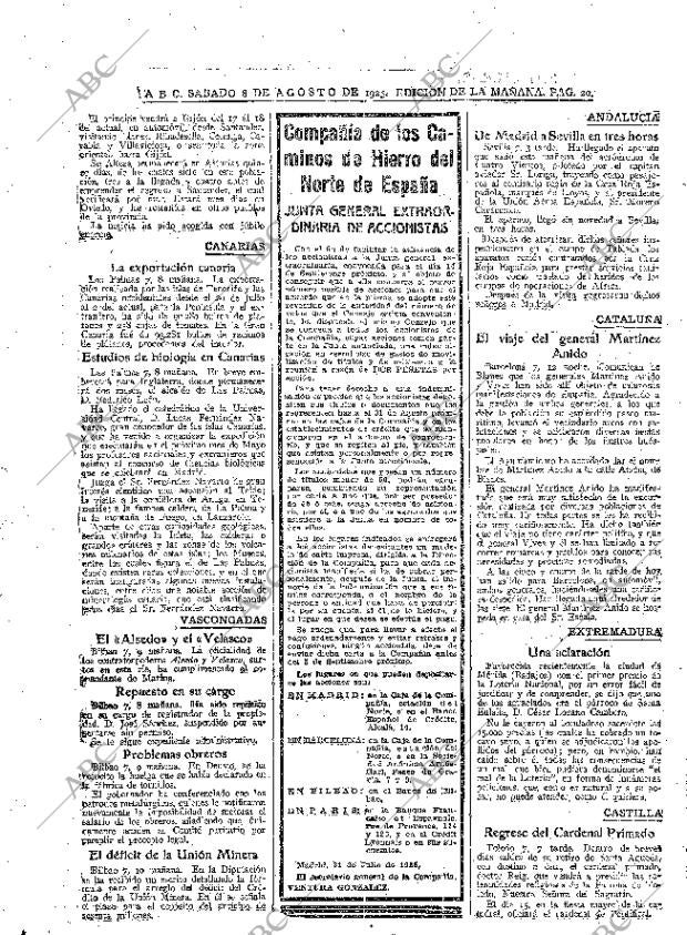 ABC MADRID 08-08-1925 página 20