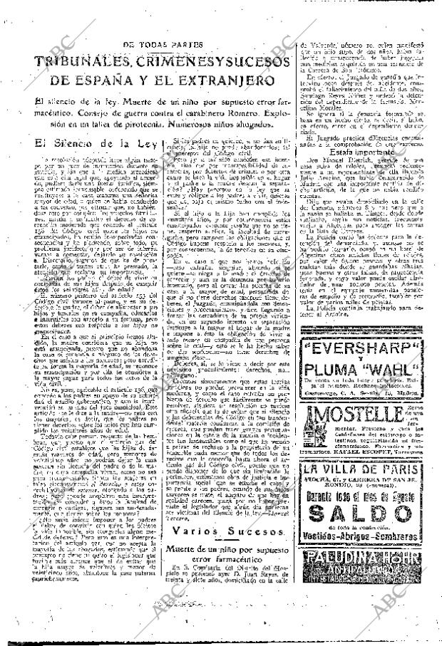 ABC MADRID 09-08-1925 página 23