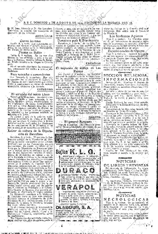 ABC MADRID 09-08-1925 página 28