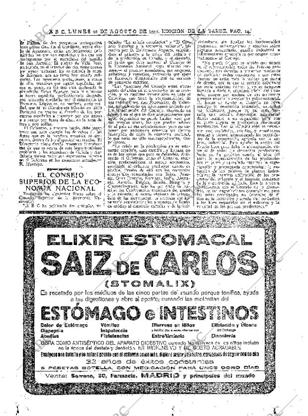 ABC MADRID 10-08-1925 página 14