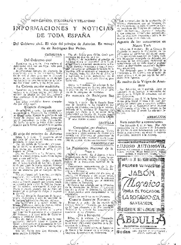 ABC MADRID 10-08-1925 página 19