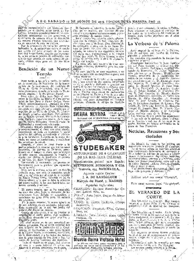 ABC MADRID 15-08-1925 página 12