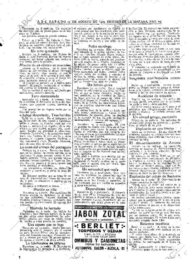 ABC MADRID 15-08-1925 página 14