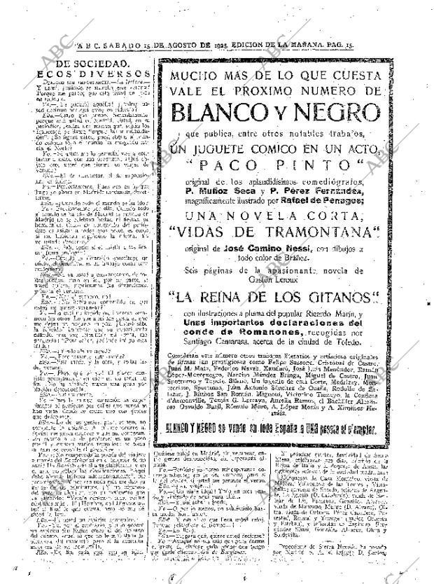 ABC MADRID 15-08-1925 página 15
