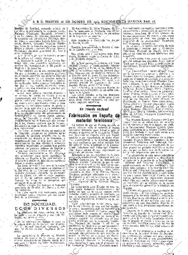ABC MADRID 18-08-1925 página 11