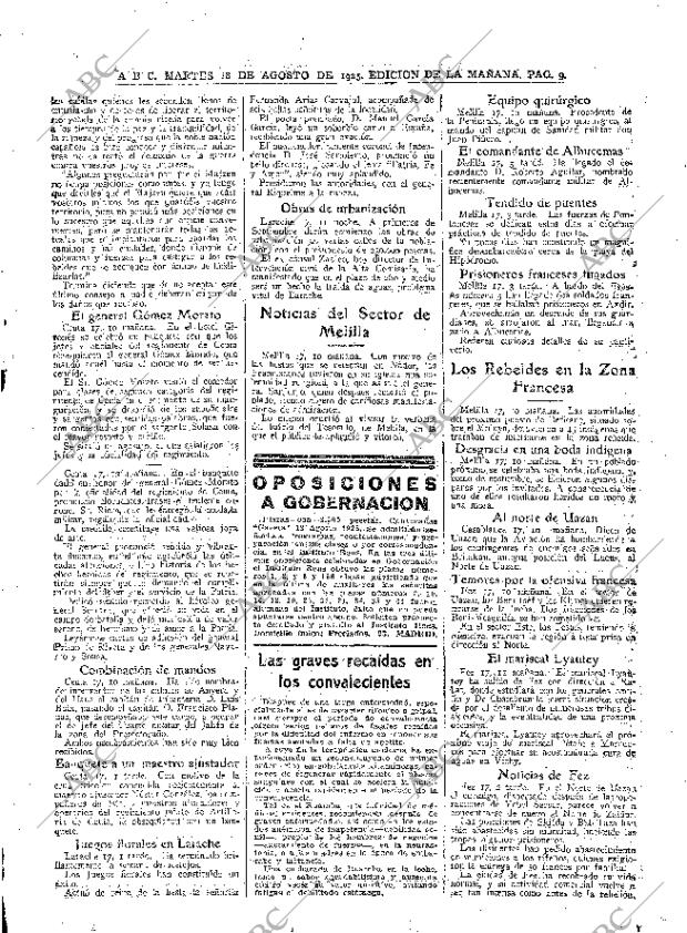 ABC MADRID 18-08-1925 página 9