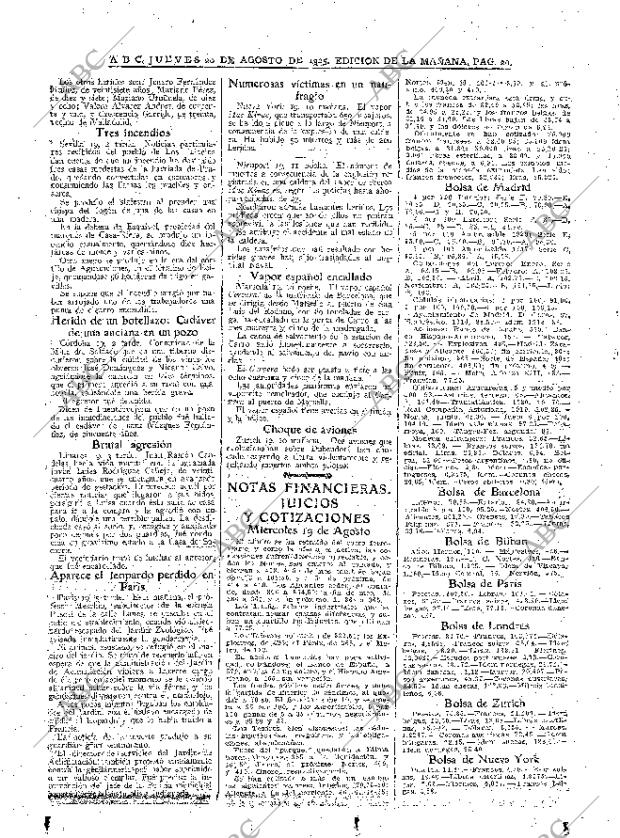 ABC MADRID 20-08-1925 página 20