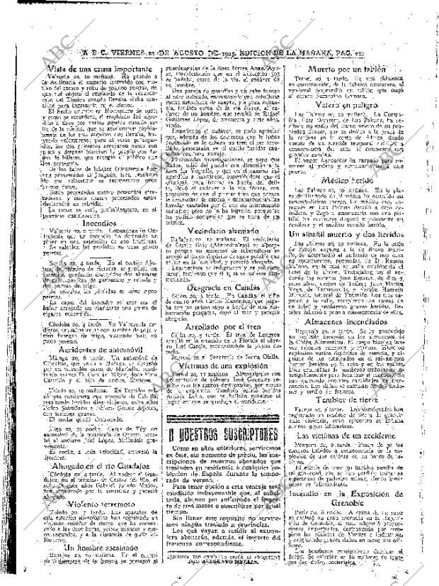 ABC MADRID 21-08-1925 página 20