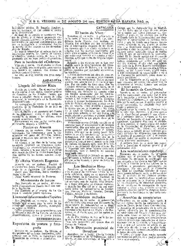 ABC MADRID 21-08-1925 página 22