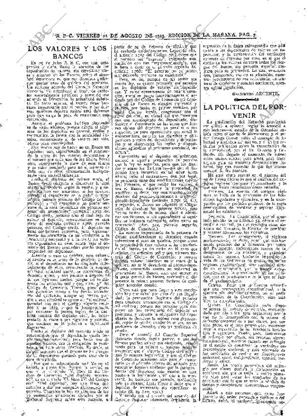 ABC MADRID 21-08-1925 página 7