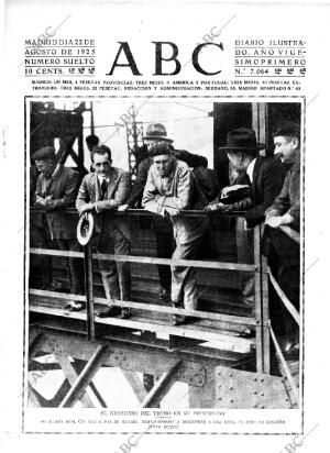 ABC MADRID 22-08-1925 página 1