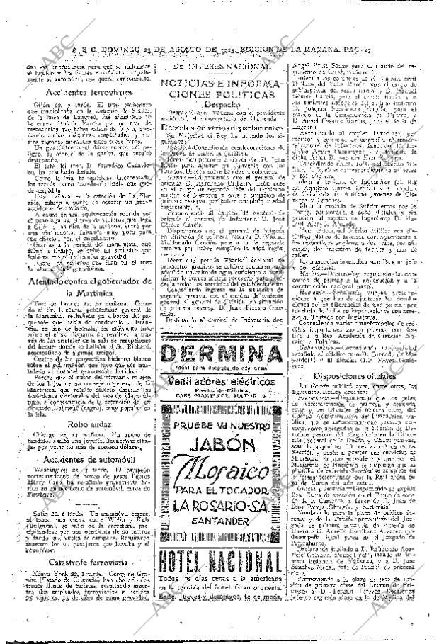 ABC MADRID 23-08-1925 página 27