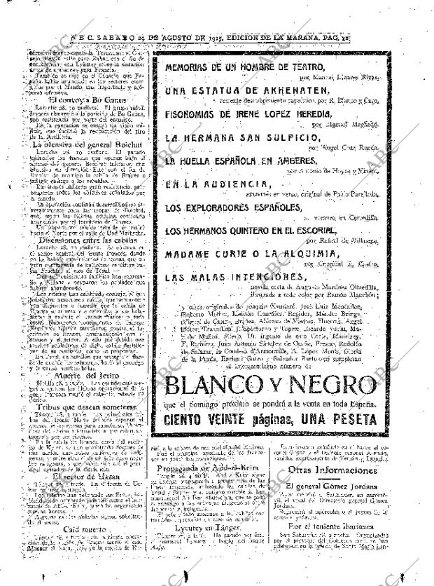 ABC MADRID 29-08-1925 página 11