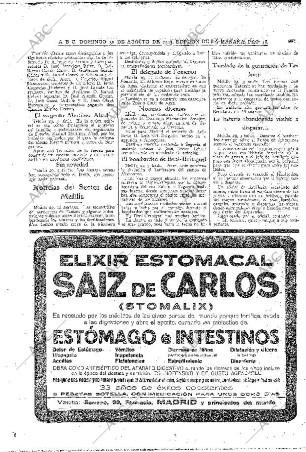 ABC MADRID 30-08-1925 página 16