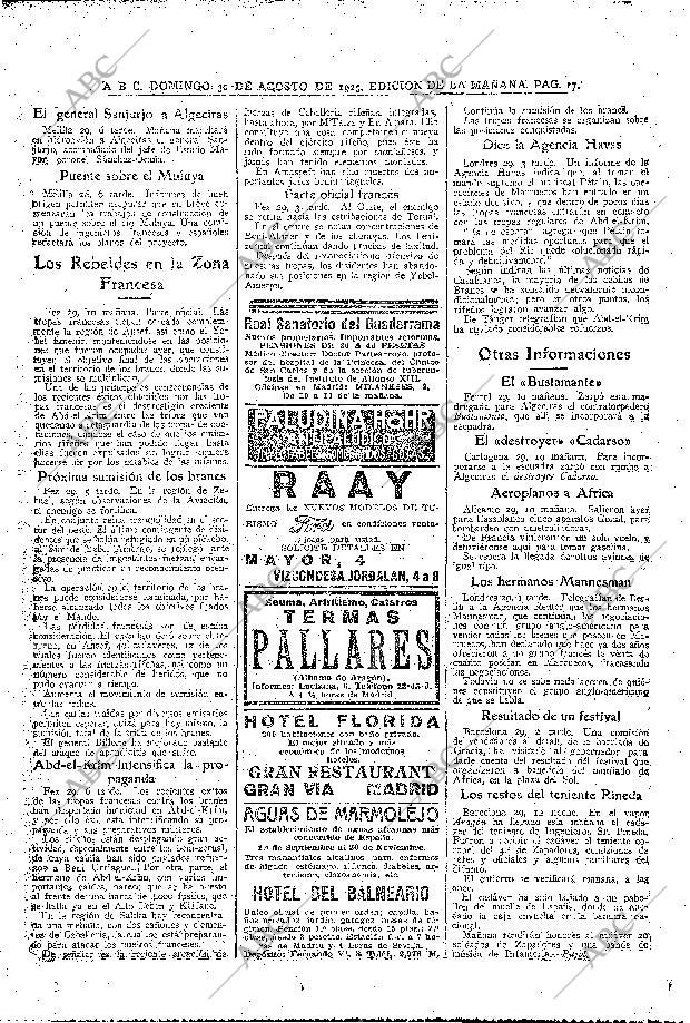 ABC MADRID 30-08-1925 página 17