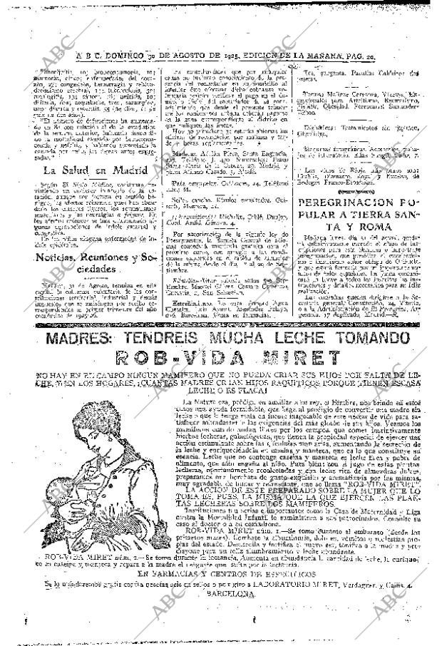 ABC MADRID 30-08-1925 página 20