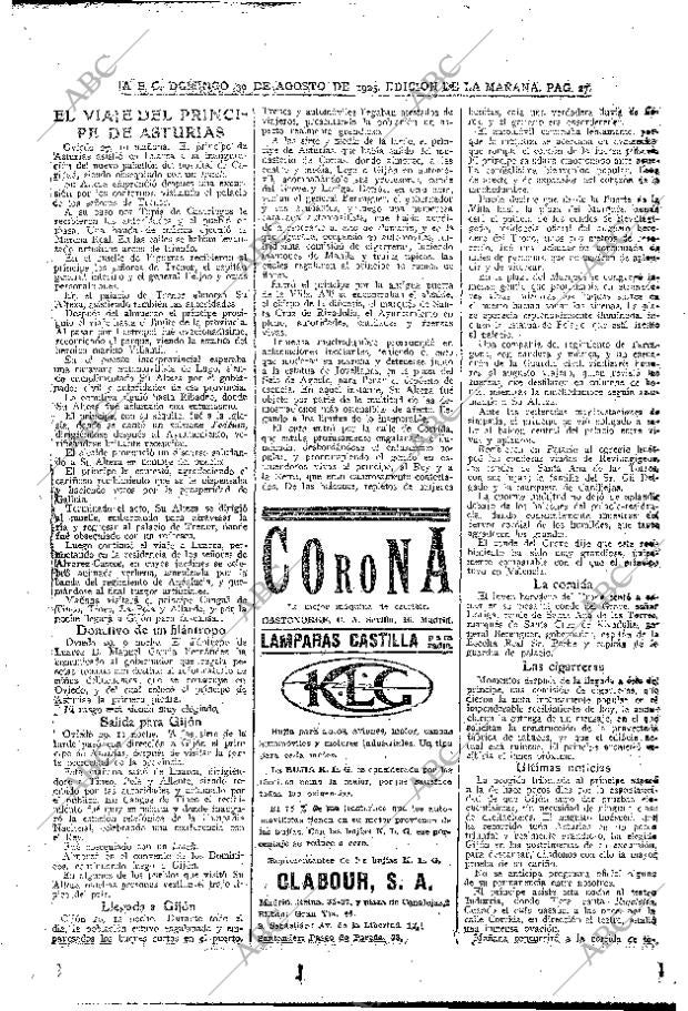 ABC MADRID 30-08-1925 página 27