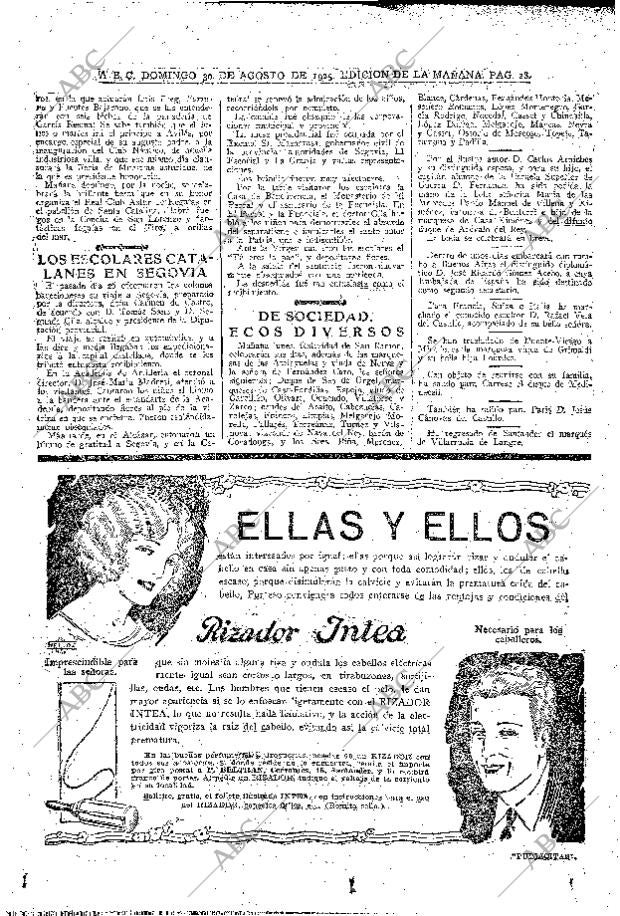 ABC MADRID 30-08-1925 página 28