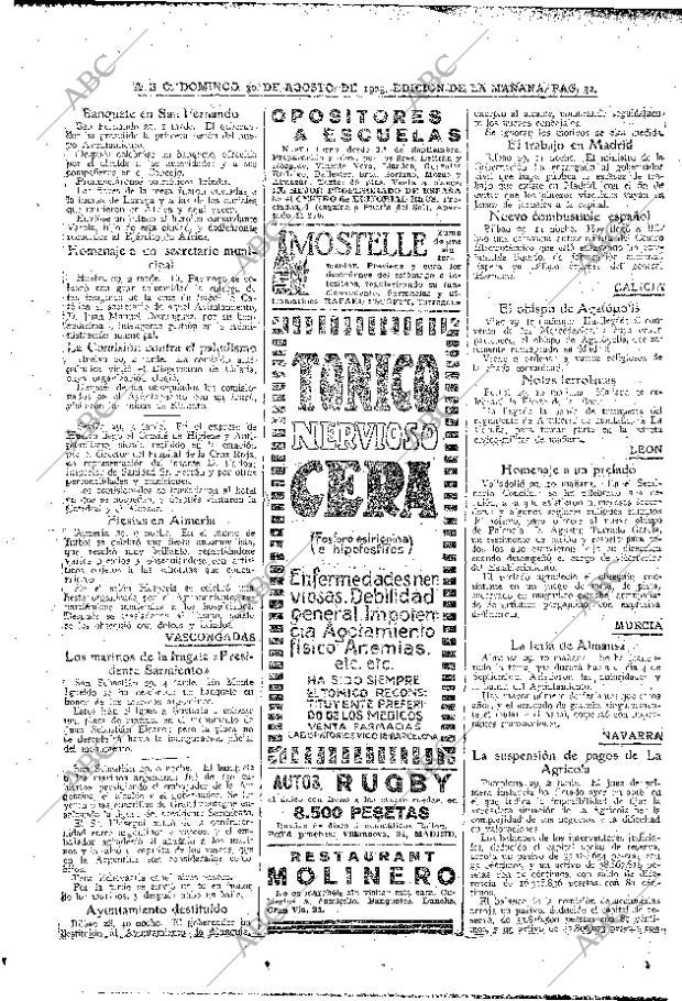 ABC MADRID 30-08-1925 página 32