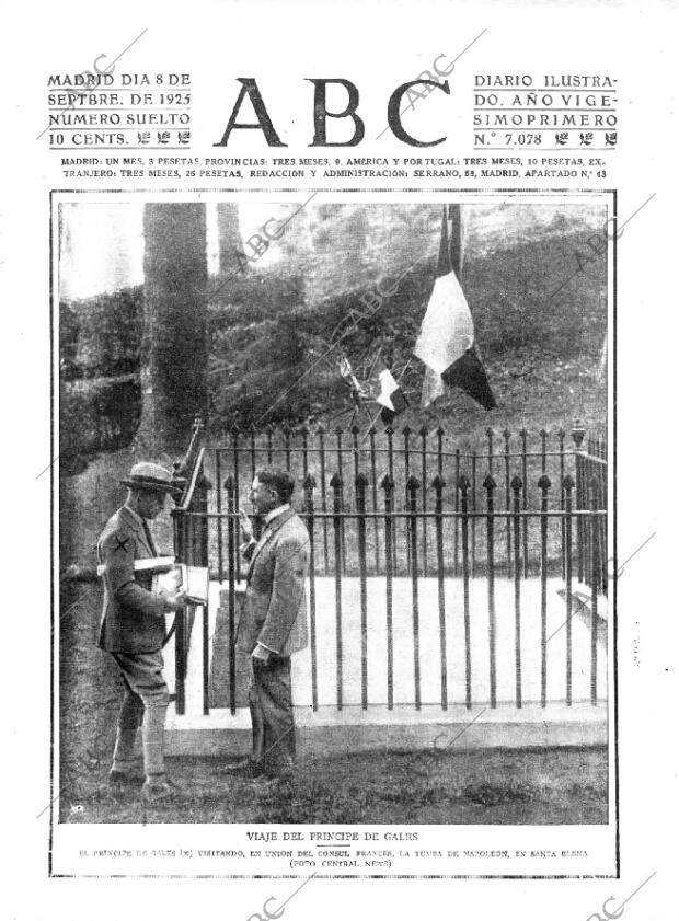 ABC MADRID 08-09-1925 página 1