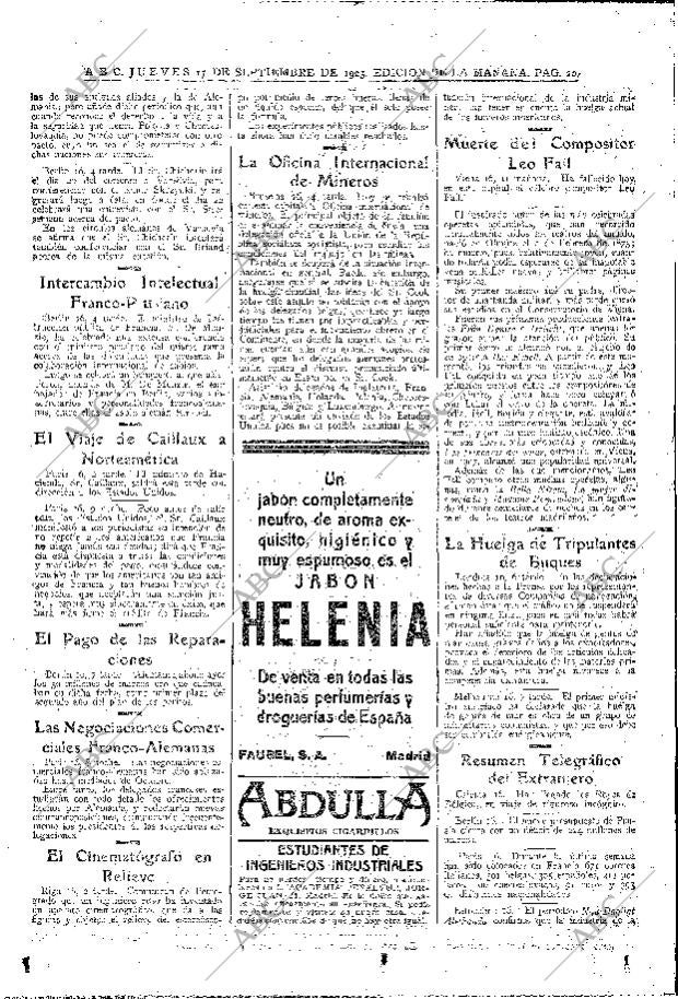 ABC MADRID 17-09-1925 página 20