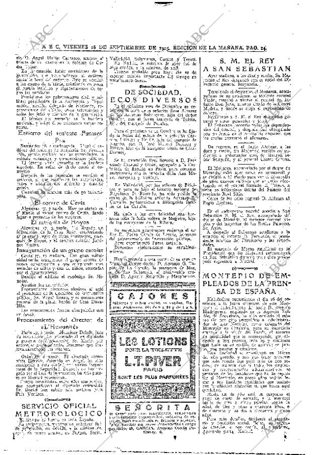 ABC MADRID 18-09-1925 página 14