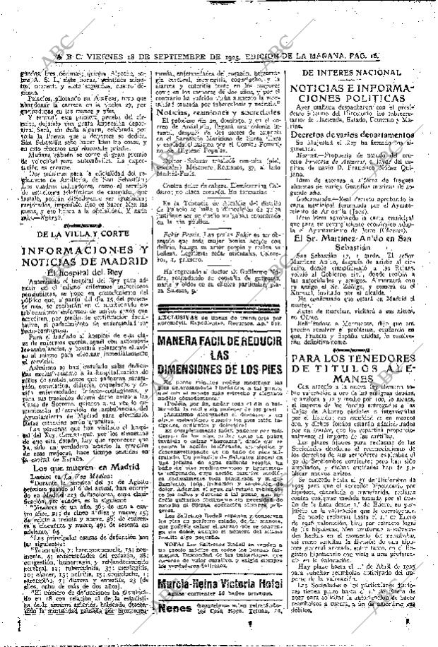 ABC MADRID 18-09-1925 página 16