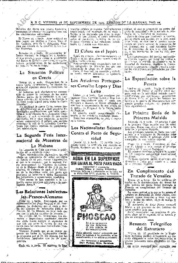 ABC MADRID 18-09-1925 página 22