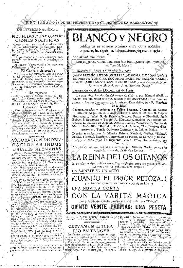 ABC MADRID 19-09-1925 página 13