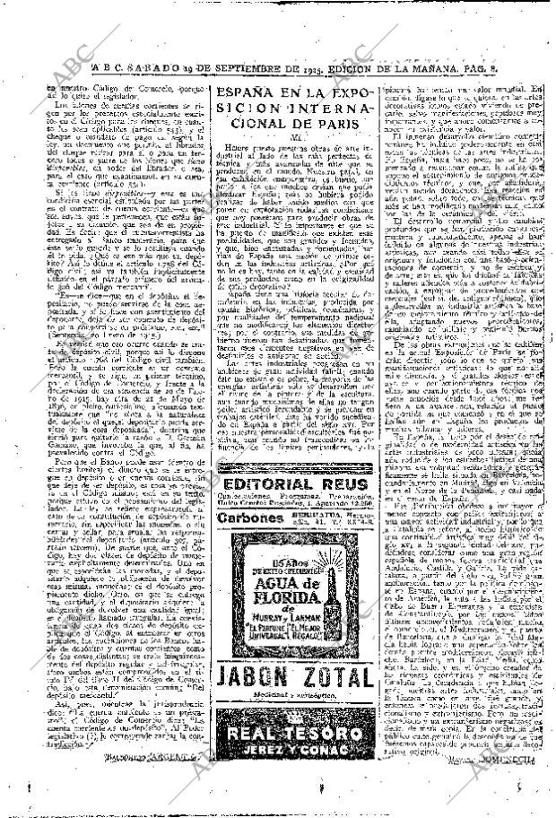 ABC MADRID 19-09-1925 página 8