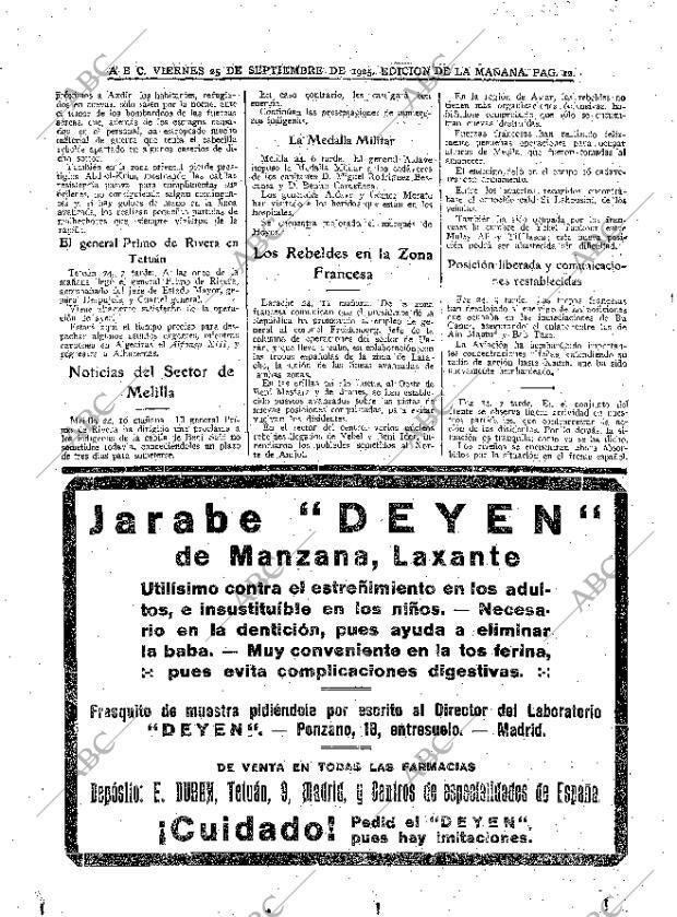 ABC MADRID 25-09-1925 página 12