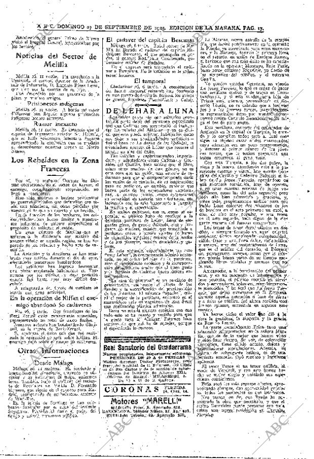 ABC MADRID 27-09-1925 página 17