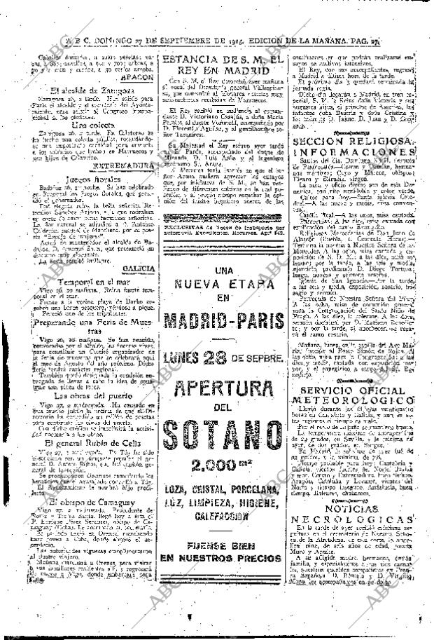 ABC MADRID 27-09-1925 página 27